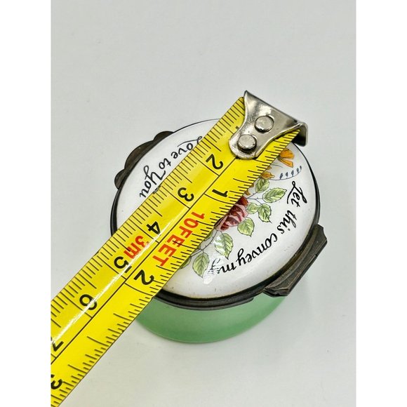 Made in England Crummles & Co Trinket Box Floral Let This Convey My Love To You - Picture 9 of 11